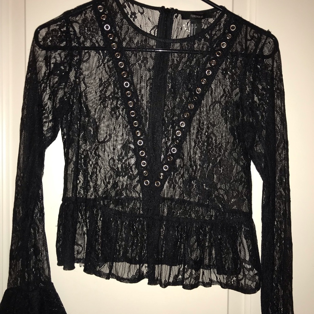 Lace Black long sleeve
